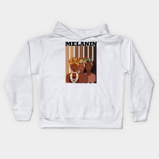 Melanin Afrocentric Black History Month Kids Hoodie